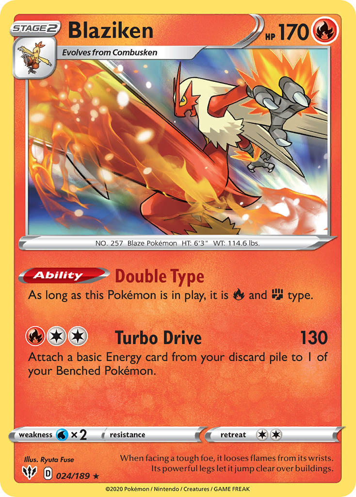 Blaziken - 024/189 - Darkness Ablaze