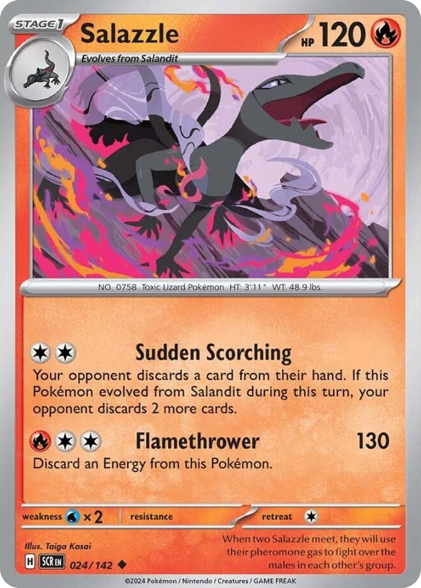 Salazzle - 024/142 - Stellar Crown