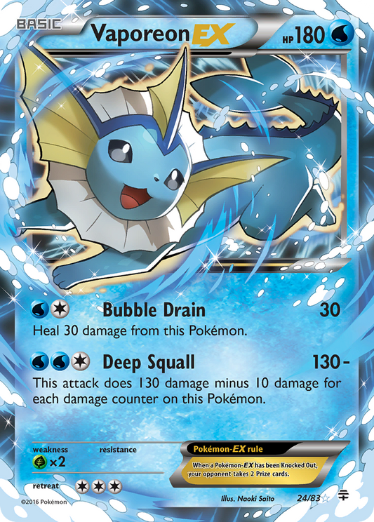 Vaporeon-EX - 24/83 - Generations