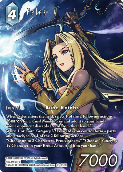 Celes - 15-036H - Hero (Full Art) - Crystal Dominion