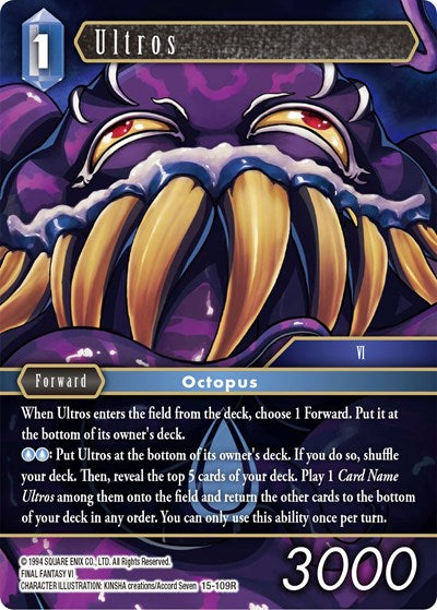 Ultros - 15-109R - Rare - Crystal Dominion