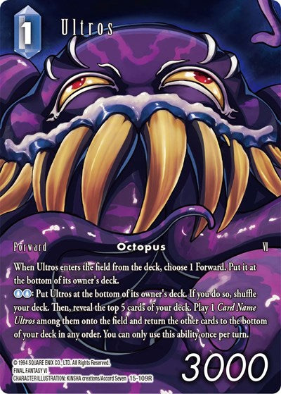 Ultros - 15-109R - Rare (Full Art) - Crystal Dominion