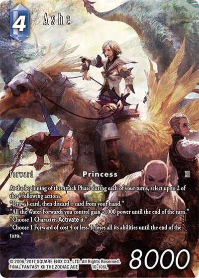 Ashe - 10-106L - Legend (Full Art Reprint) - Crystal Dominion