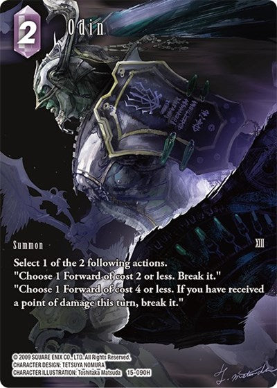 Odin - 15-090H - Hero (Full Art) - Crystal Dominion