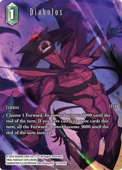 Diabolos - 15-053H - Hero (Full Art) - Crystal Dominion