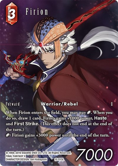 Firion - 15-013L - Legend (Full Art) - Crystal Dominion