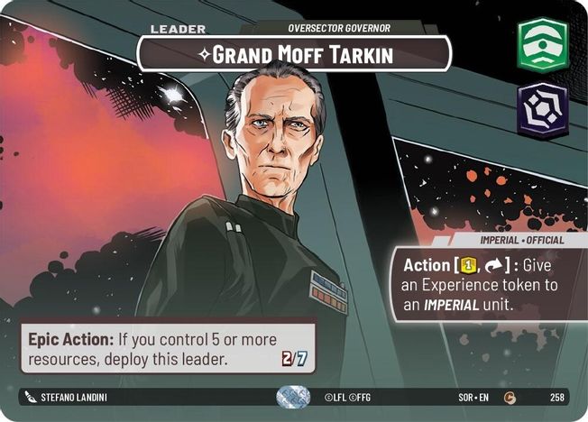 Grand Moff Tarkin - SOR - 258 - Common - Showcase