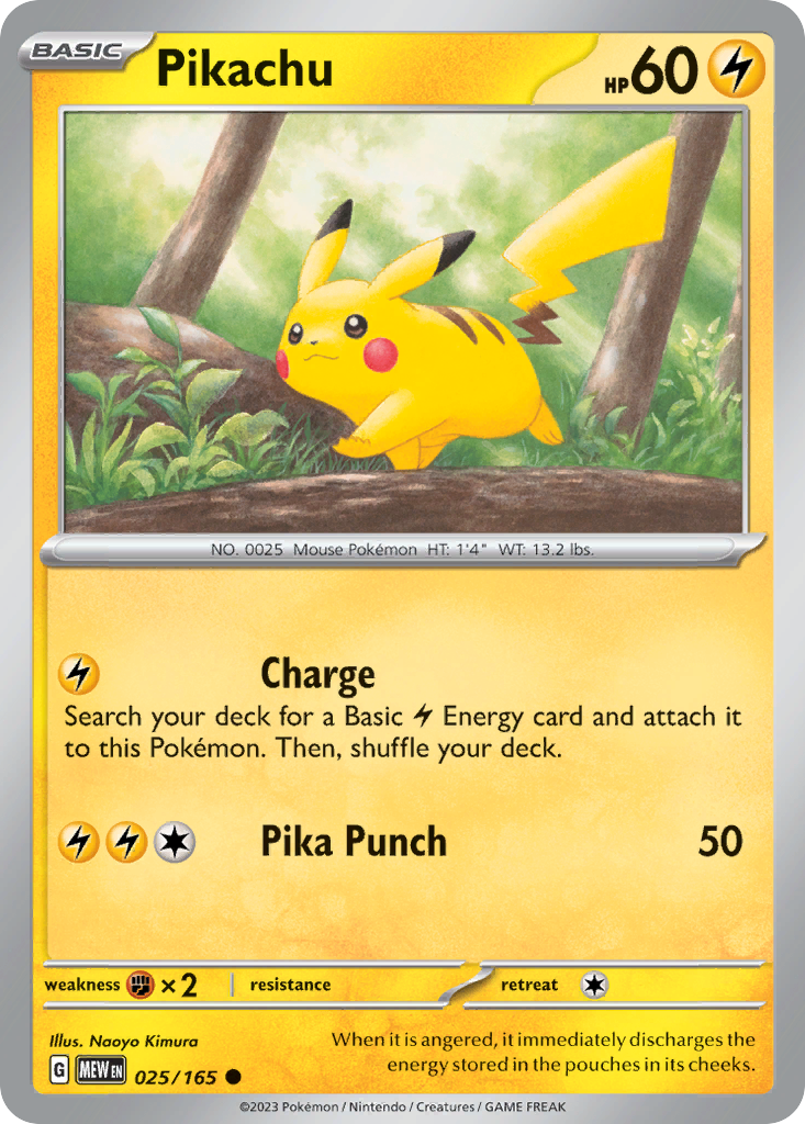 Pikachu - 025/165 - 151