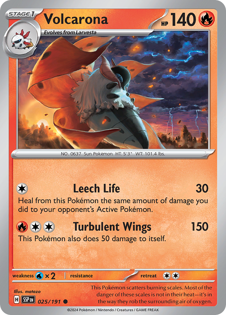 Volcarona - 025/191 - Surging Sparks