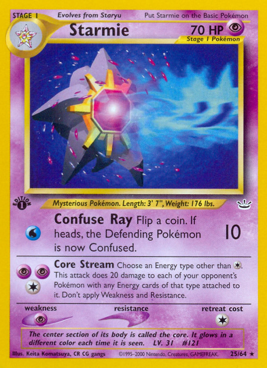 Starmie - 25/64 - Neo Revelation