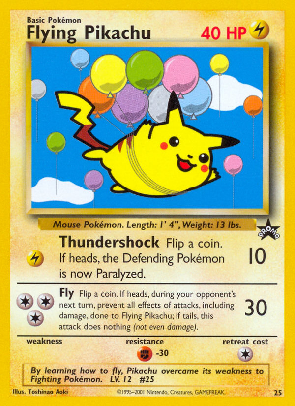 Flying Pikachu - 25/53 - Wizards Black Star Promos