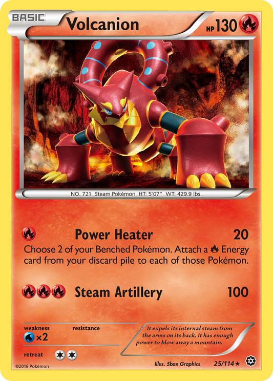 Volcanion - 025/114 - Steam Siege