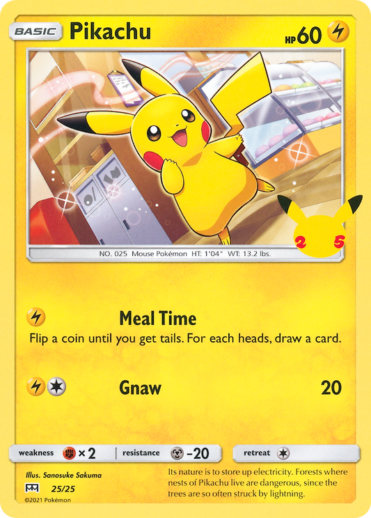 Pikachu - 25/25 - McDonald's Collection 2021