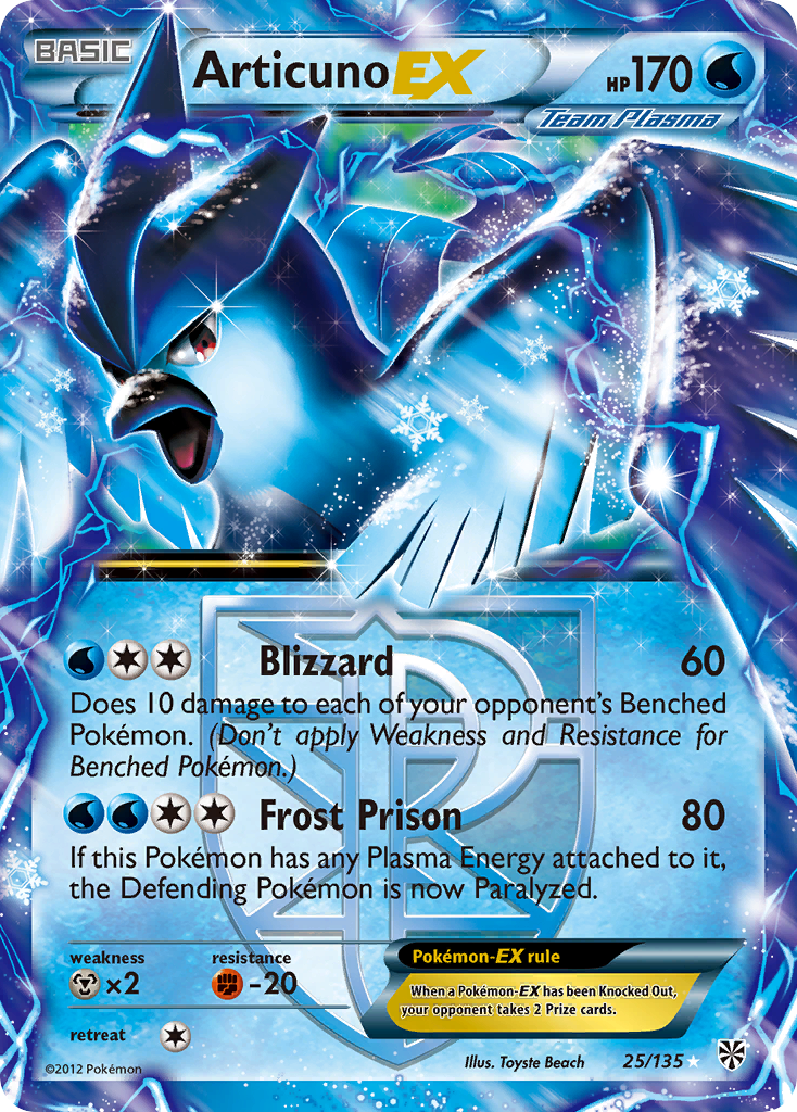 Articuno-EX - 025/135 - Plasma Storm