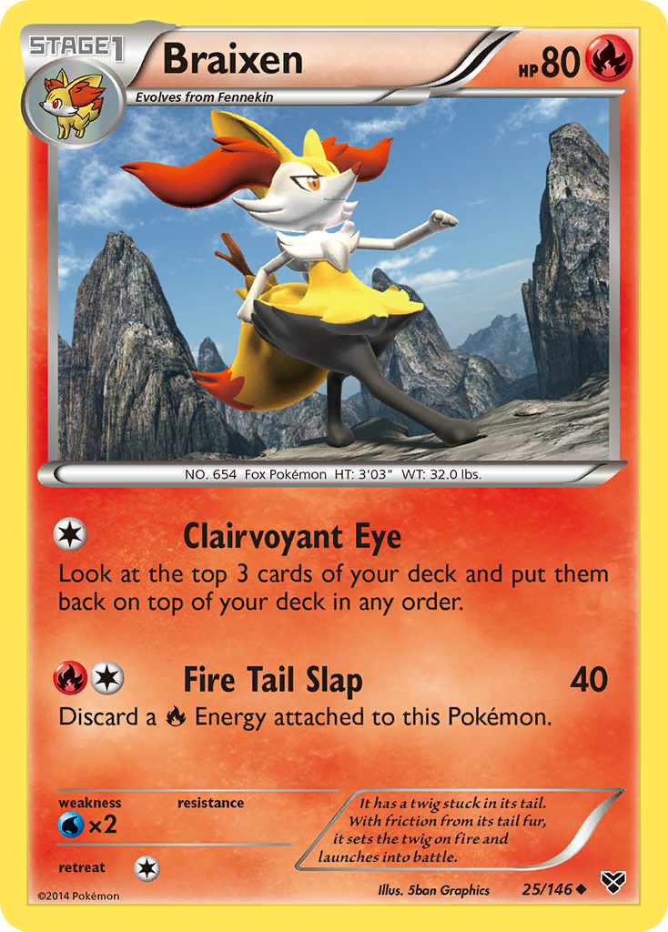 Braixen - 025/146 - XY