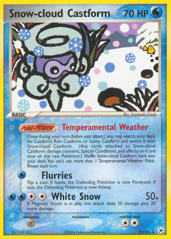 Snow-cloud Castform - 025/101 - Hidden Legends