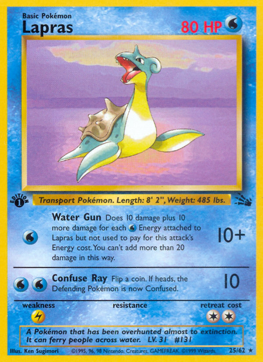 Lapras - 25/62 - Fossil