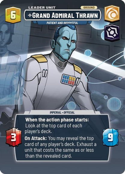 Grand Admiral Thrawn - SOR - 266 - Rare - Showcase