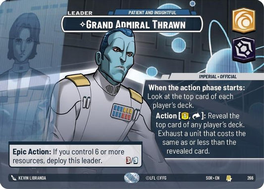 Grand Admiral Thrawn - SOR - 266 - Rare - Showcase