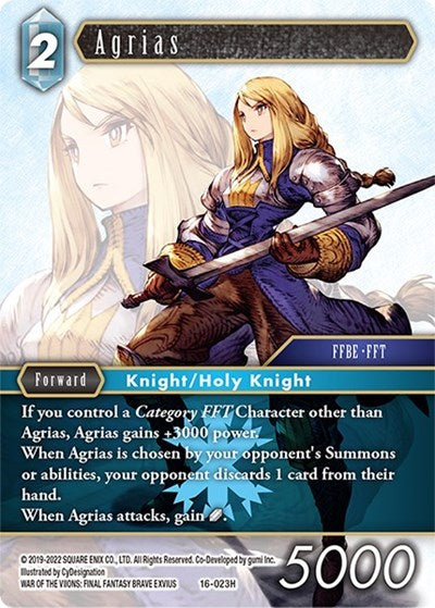 Agrias - 16-023R - Hero - Emissaries of Light