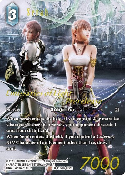 Serah - 16-032H - Hero (Prerelease Promo) - Emissaries of Light