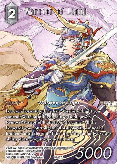 Warrior of Light - 16-127L - Legend (Full Art) - Emissaries of Light