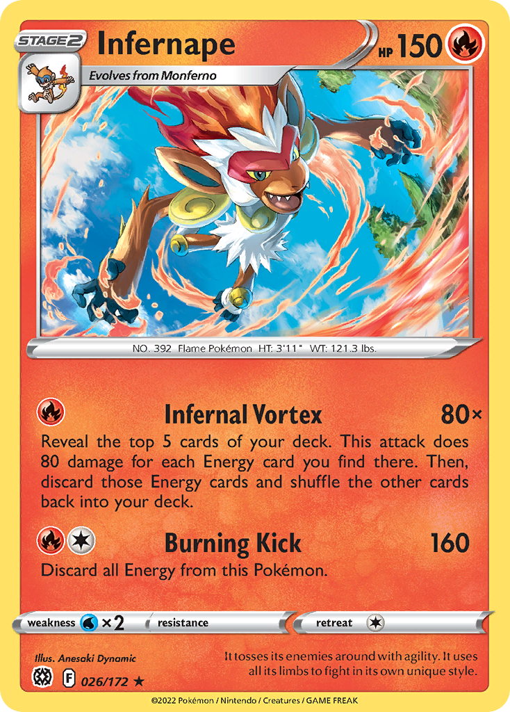 Infernape - 026/172 - Brilliant Stars