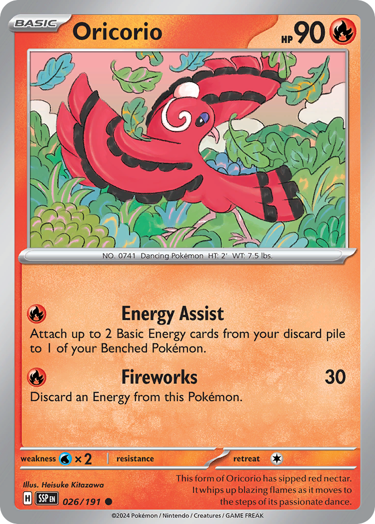 Oricorio - 026/191 - Surging Sparks