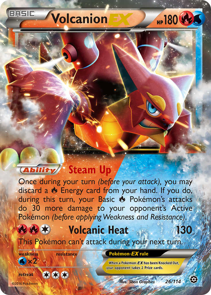 Volcanion-EX - 026/114 - Steam Siege