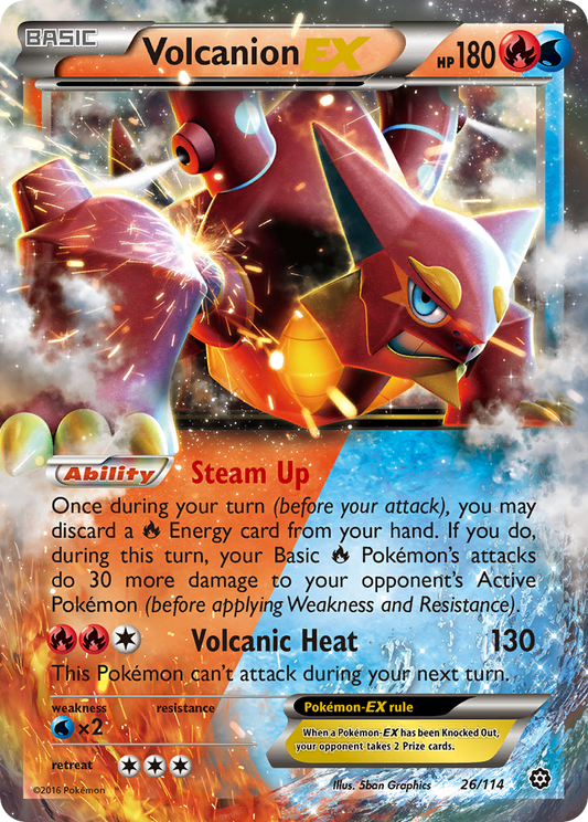 Volcanion-EX - 026/114 - Steam Siege