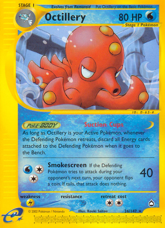 Octillery - 026/147 - Aquapolis