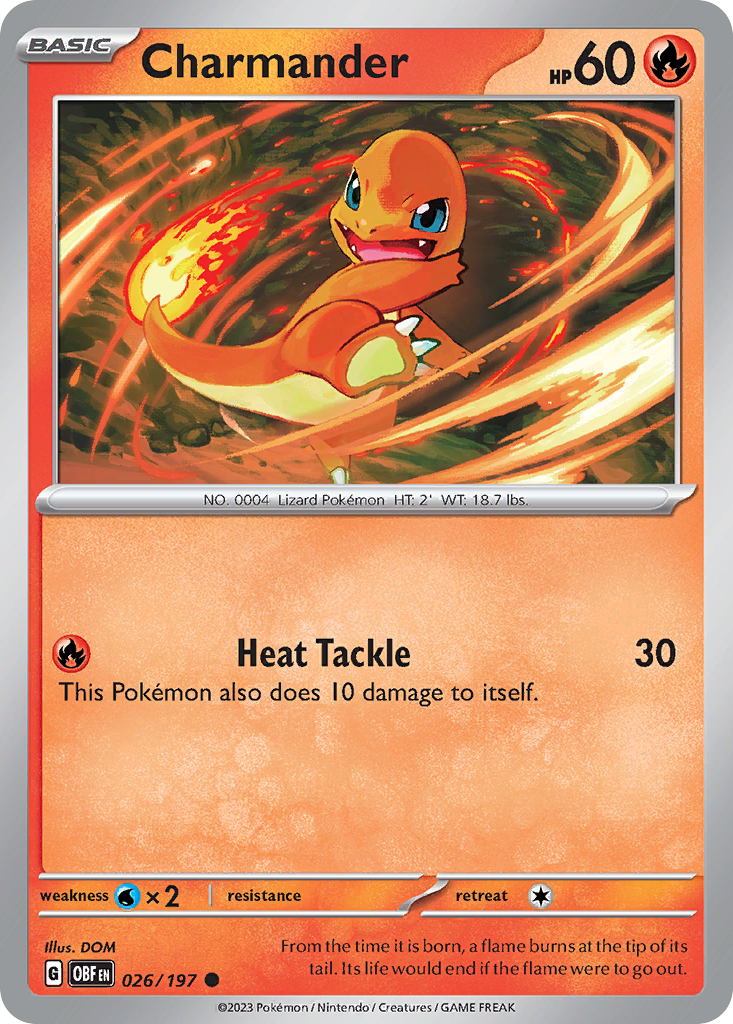 Charmander - 026/197 - Obsidian Flames