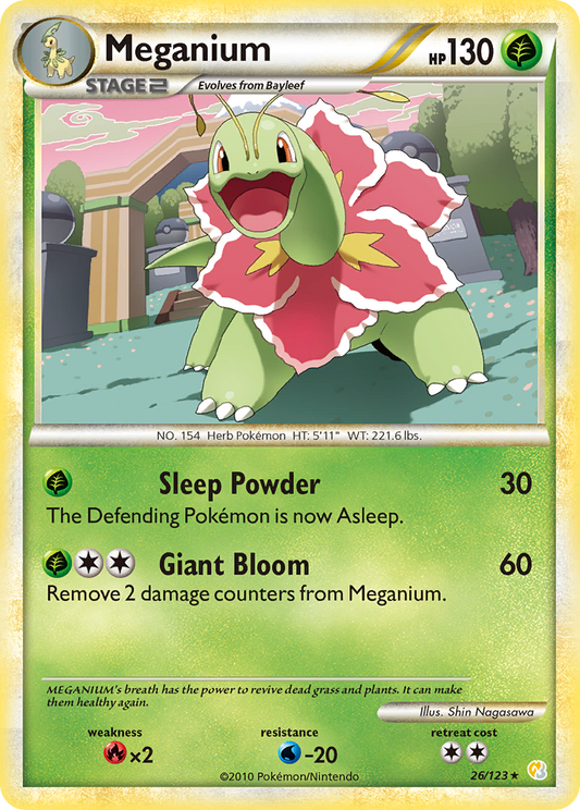 Meganium - 026/123 - HeartGold & SoulSilver