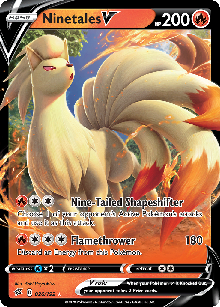 Ninetales V - 026/192 - Rebel Clash