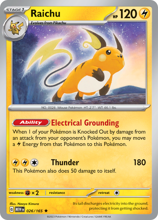 Raichu - 026/165 - 151