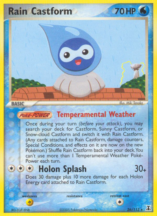 Rain Castform - 026/113 - Delta Species