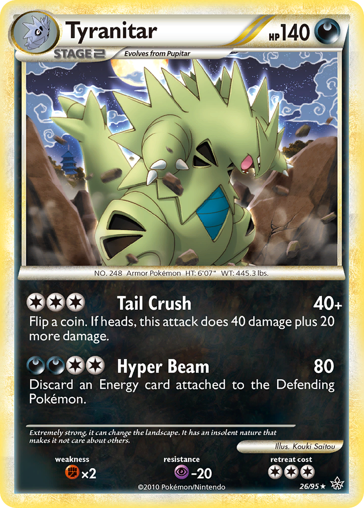 Tyranitar - 26/95 - HS—Unleashed