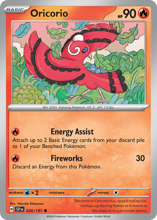 Oricorio - 026/191 - Surging Sparks