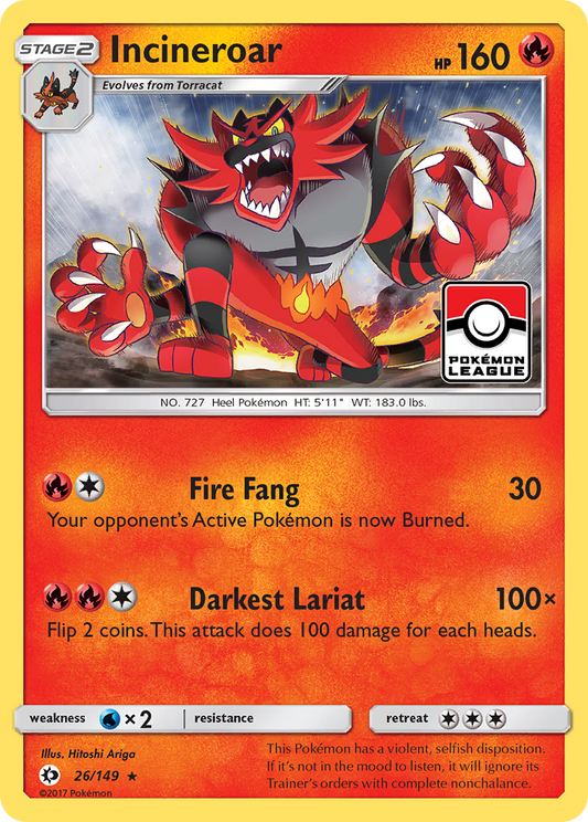 Incineroar - 026/149 - Sun & Moon