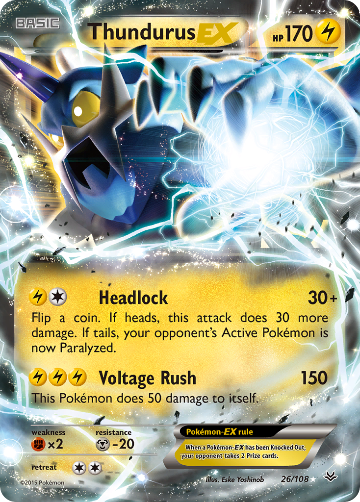 Thundurus-EX - 026/108 - Roaring Skies