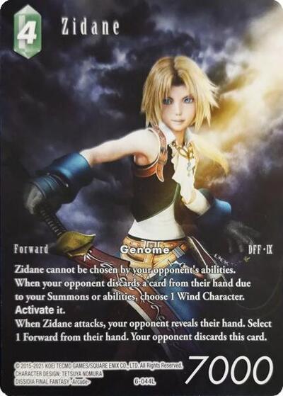 Zidane - 6-044L - Legend (Full Art) - Deck Exclusive Cards