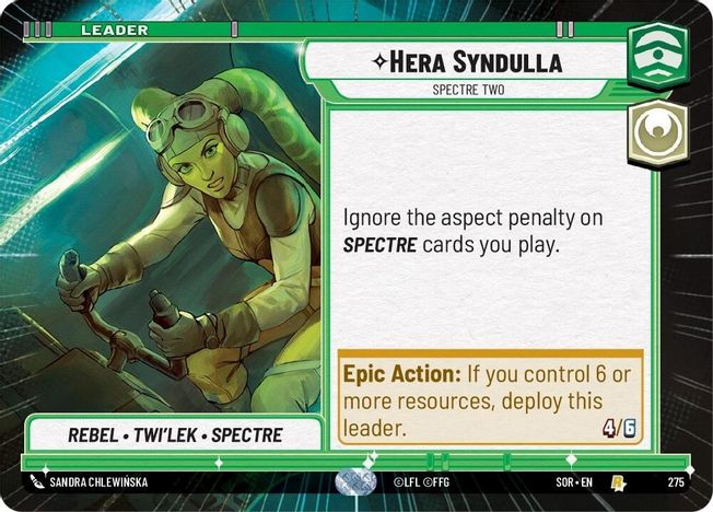 Hera Syndulla - SOR - 275 - Rare - Hyperspace