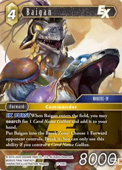 Baigan EX - 17-134S - Starter - Rebellion's Call
