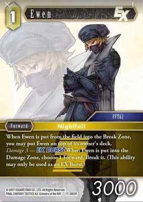 Ewen EX - 17-080R - Rare - Rebellion's Call