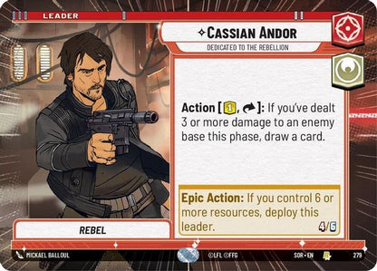 Cassian Andor - SOR - 279 - Rare - Hyperspace