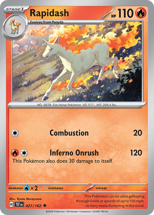 Rapidash - 027/162 - Temporal Forces