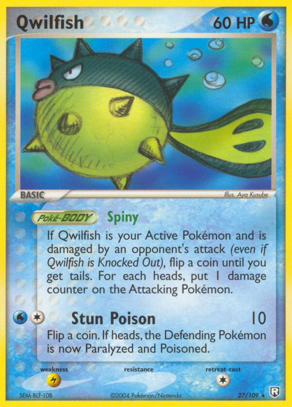 Qwilfish - 027/109 - Team Rocket Returns