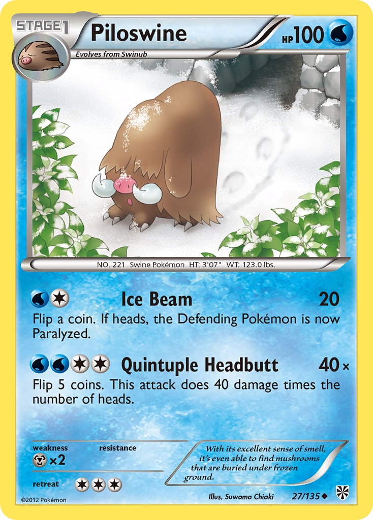 Piloswine - 027/135 - Plasma Storm