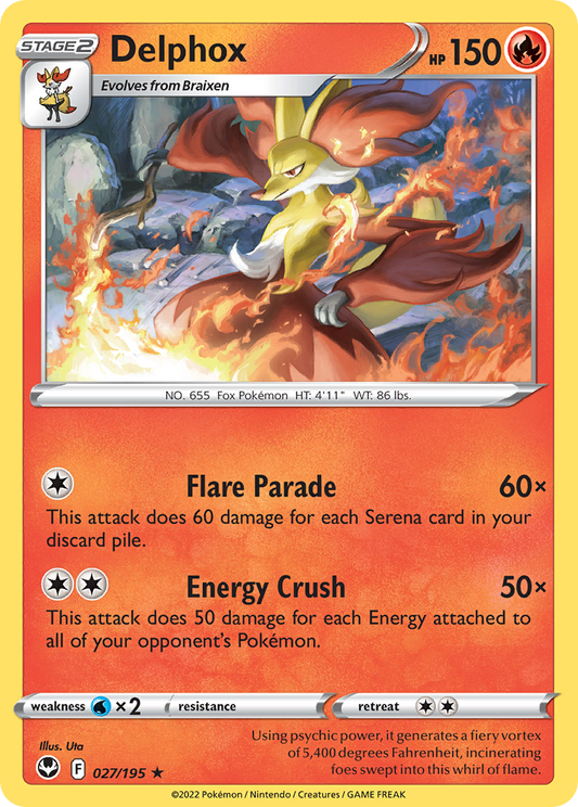 Delphox - 027/195 - Silver Tempest