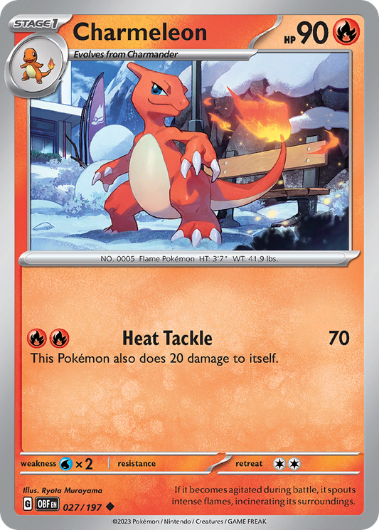 Charmeleon - 027/197 - Obsidian Flames